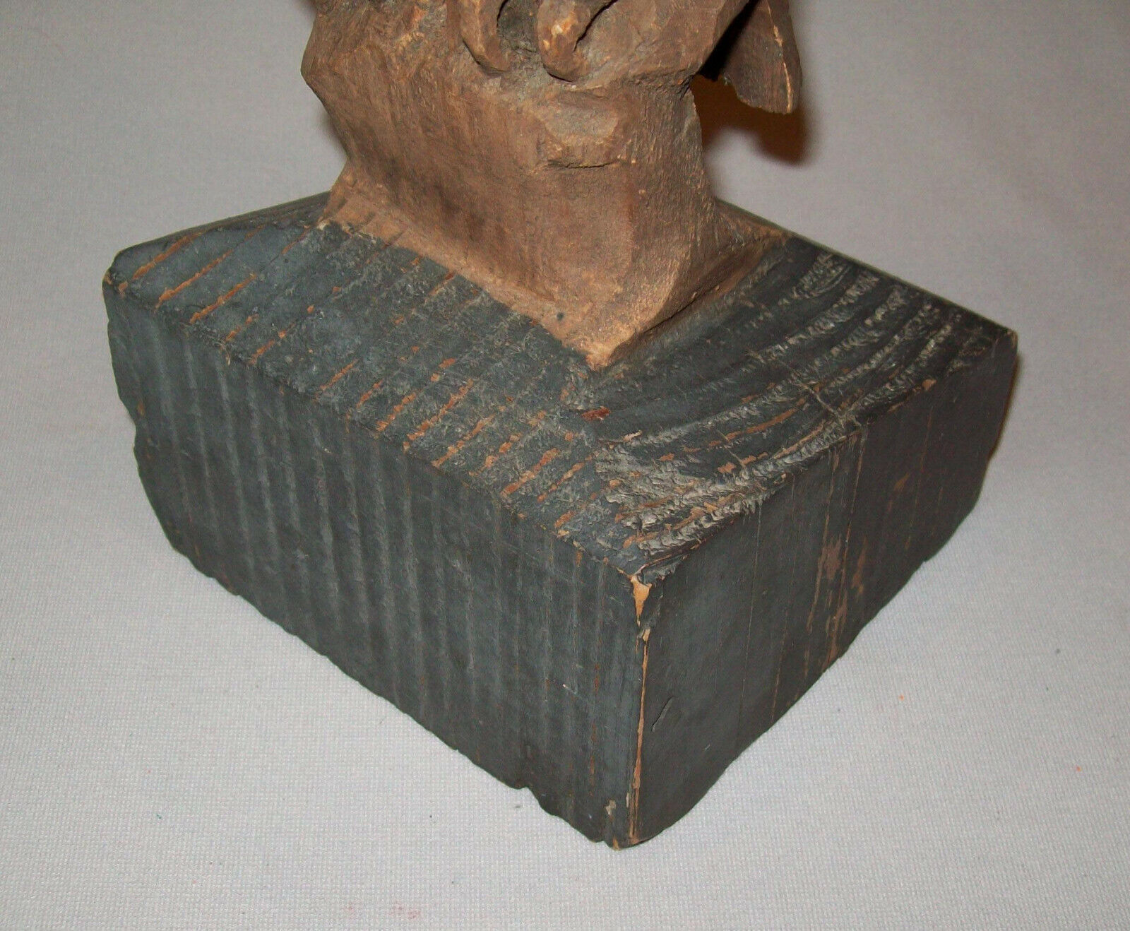 19th Century Folk Art Carved Wooden Eagle