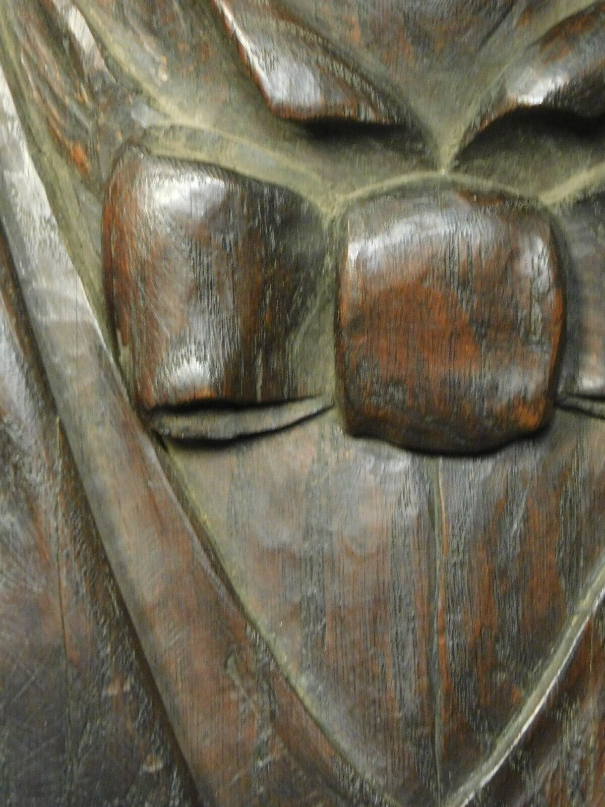 Carved Oak Mark Twain Portrait Bust, 1800s Antique
