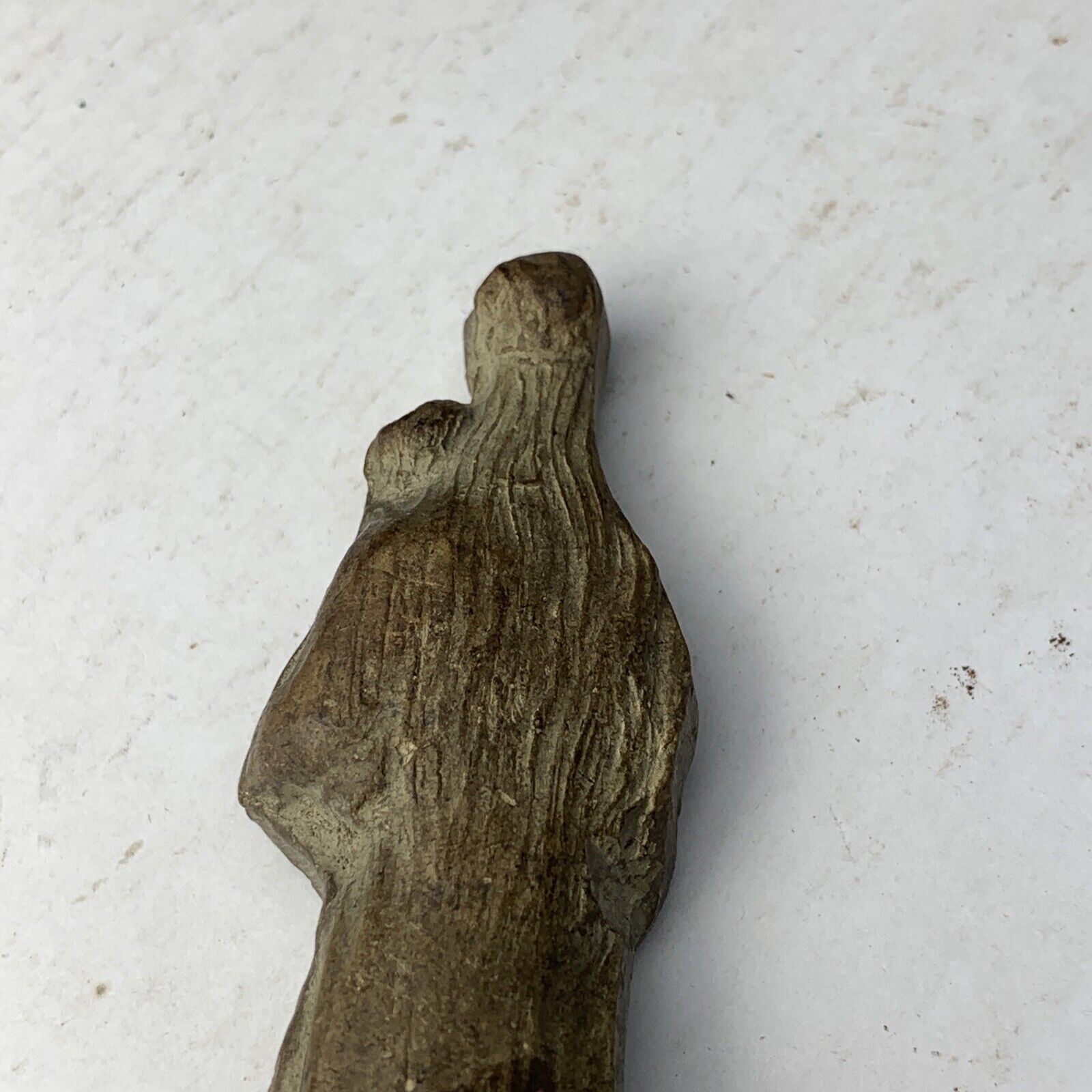 Antique Handmade Religious Virgin Mary Jesus Figure 1800’s