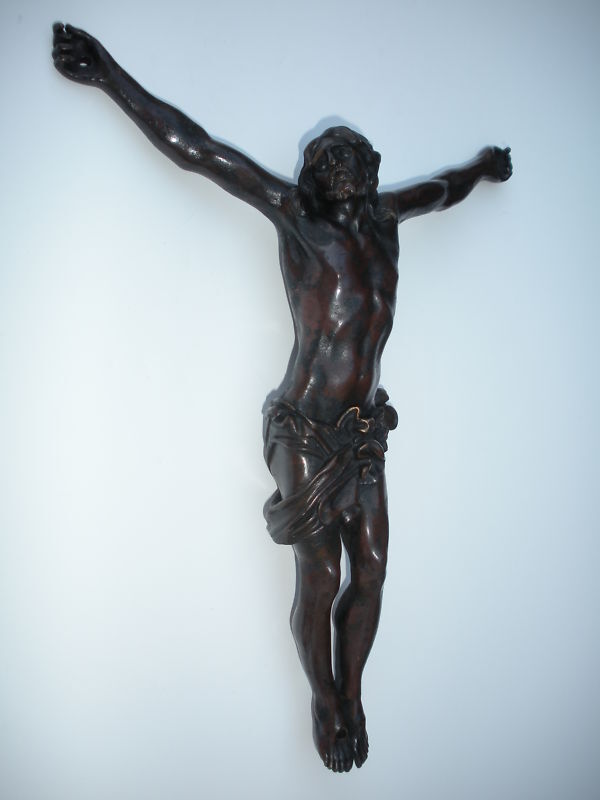 17th Century Baroque Bronze Jesus Christ by Algardi