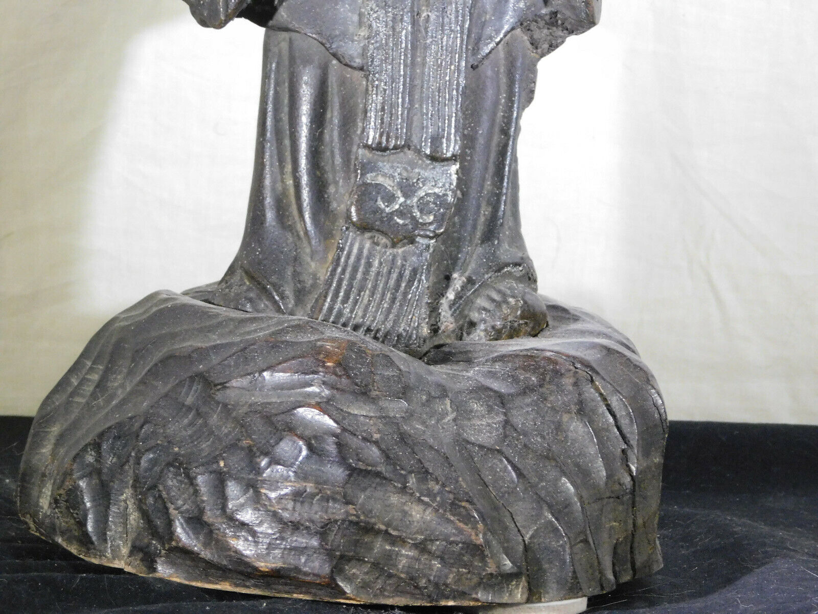 Antique Chinese Qing Dynasty Bronze Immortal Statue - c1700's
