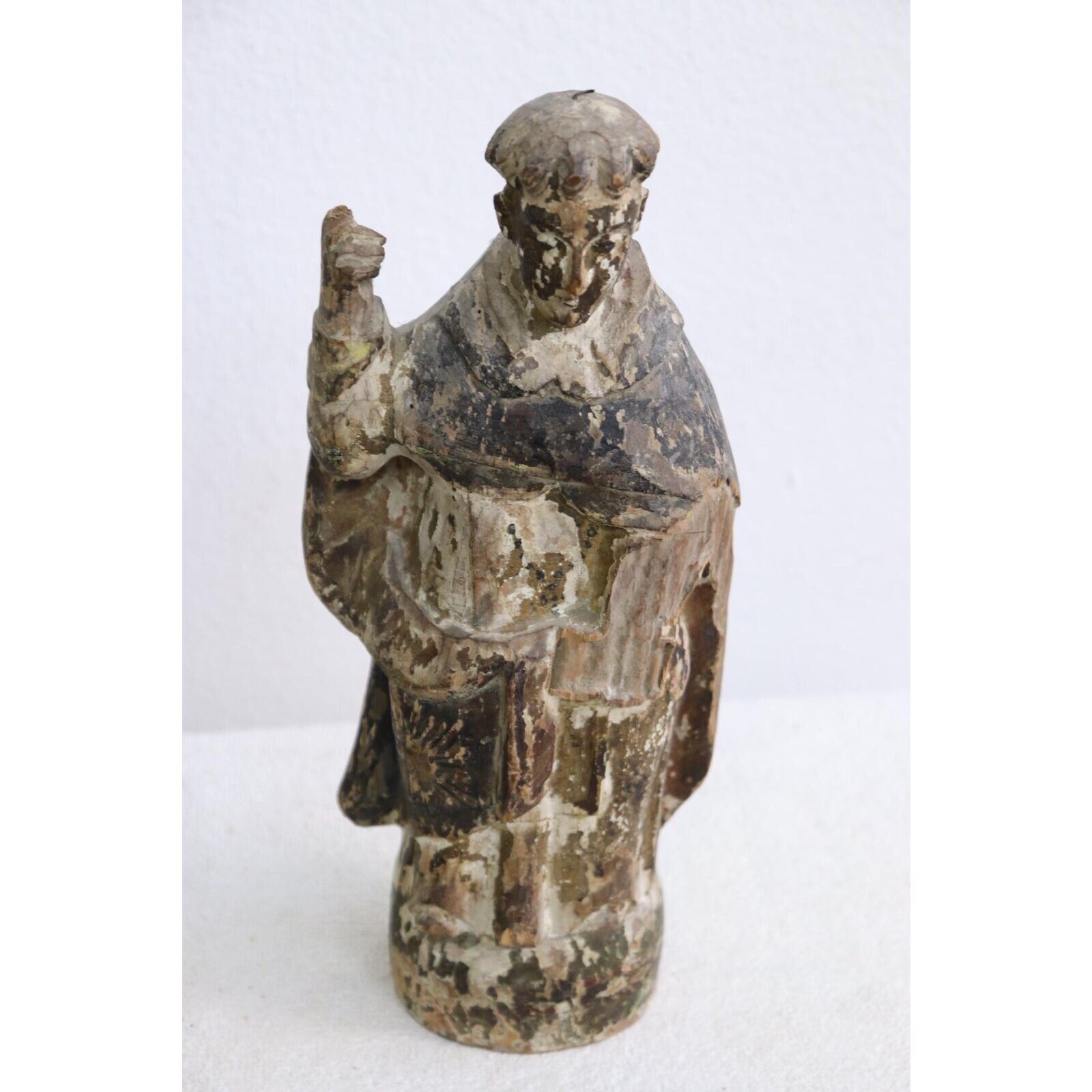 18th Century Spanish Colonial Santos Figurine - Hand Carved