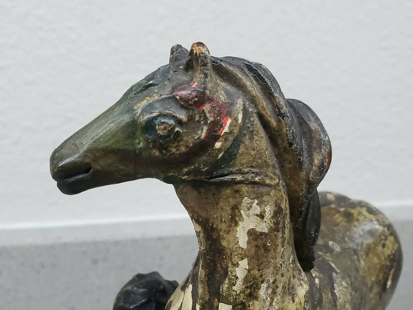 Antique 18th Century Folk Art Horse Shoeing Sculpture