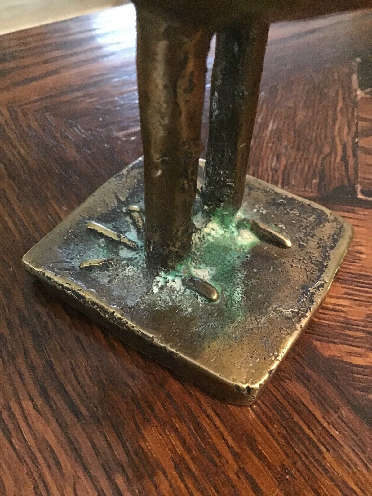 1700's Persian Caste Bronze BIRD Sculpture Ottoman Art