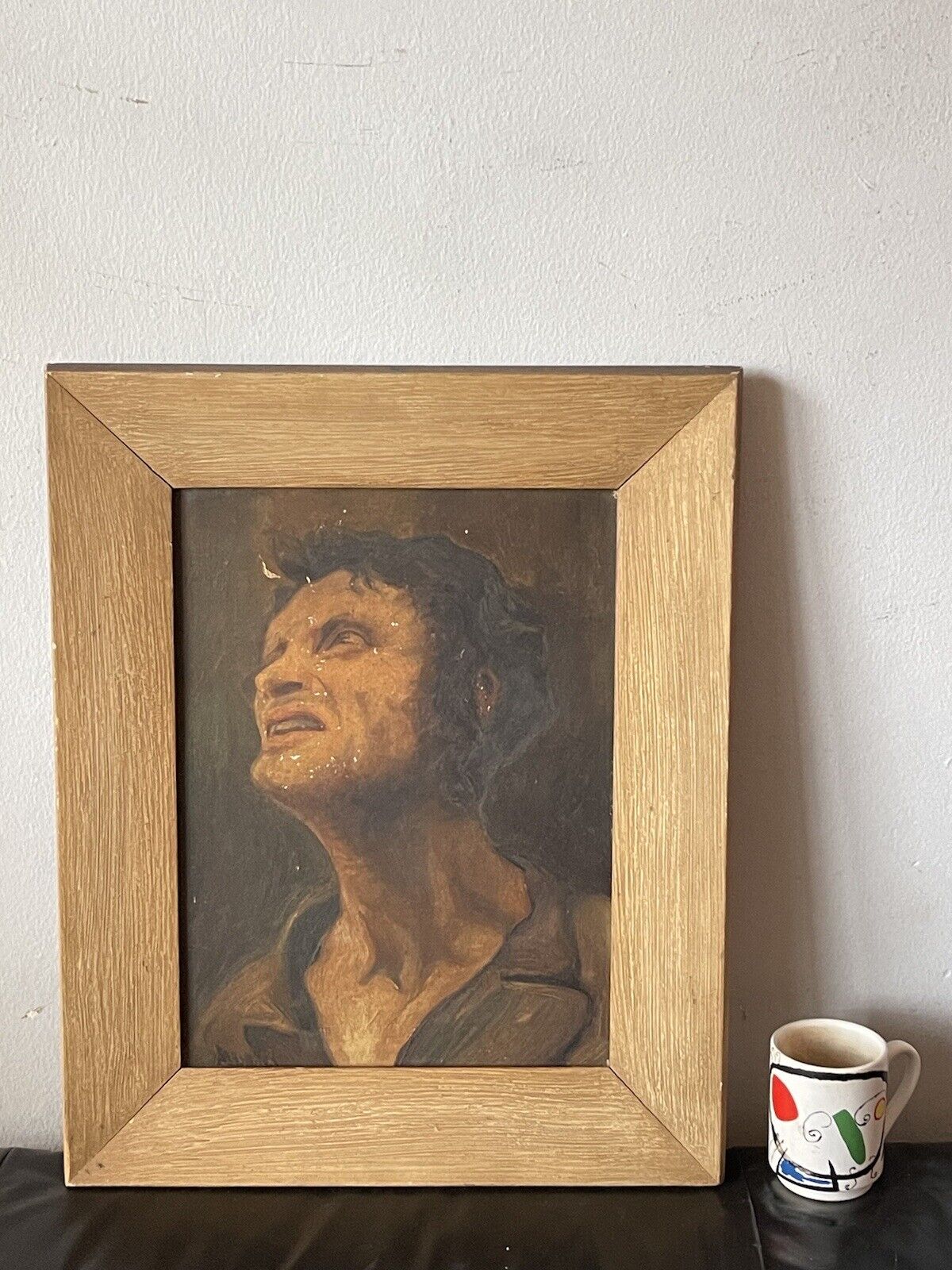 Impressionist Oil Painting of Angry Man, 1900s