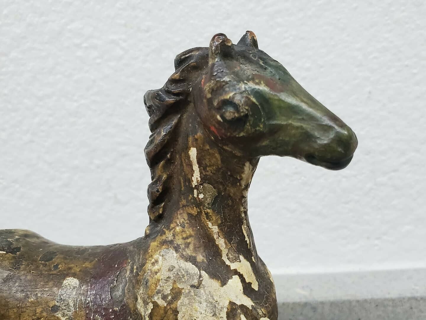 Antique 18th Century Folk Art Horse Shoeing Sculpture