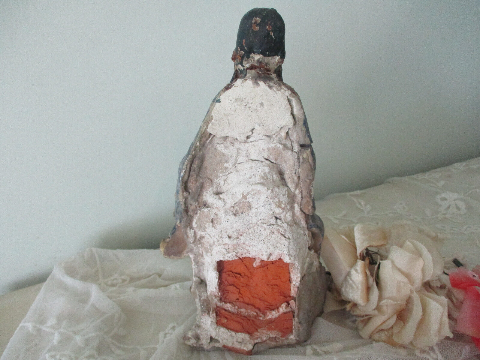 18th Century Chinese Pottery Roof Tile Figure Sculpture