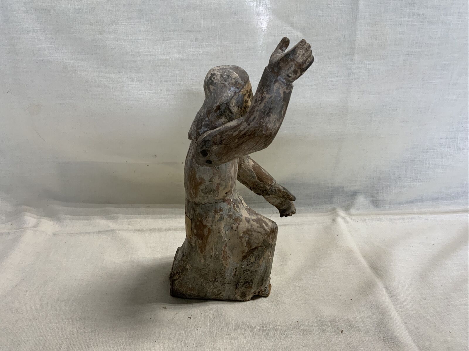18th Century Baroque Christ Wooden Statue from France