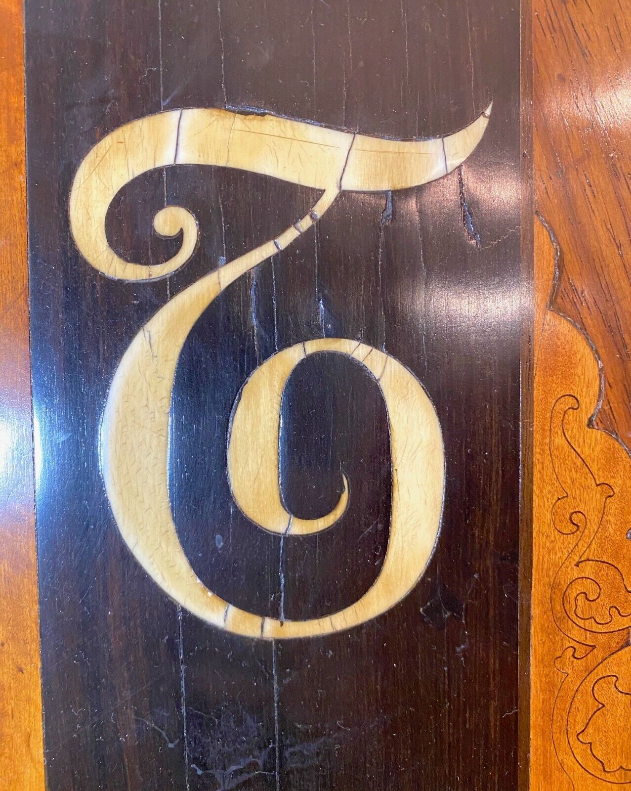 1700's heraldic wood marquetry coat of arms plaque