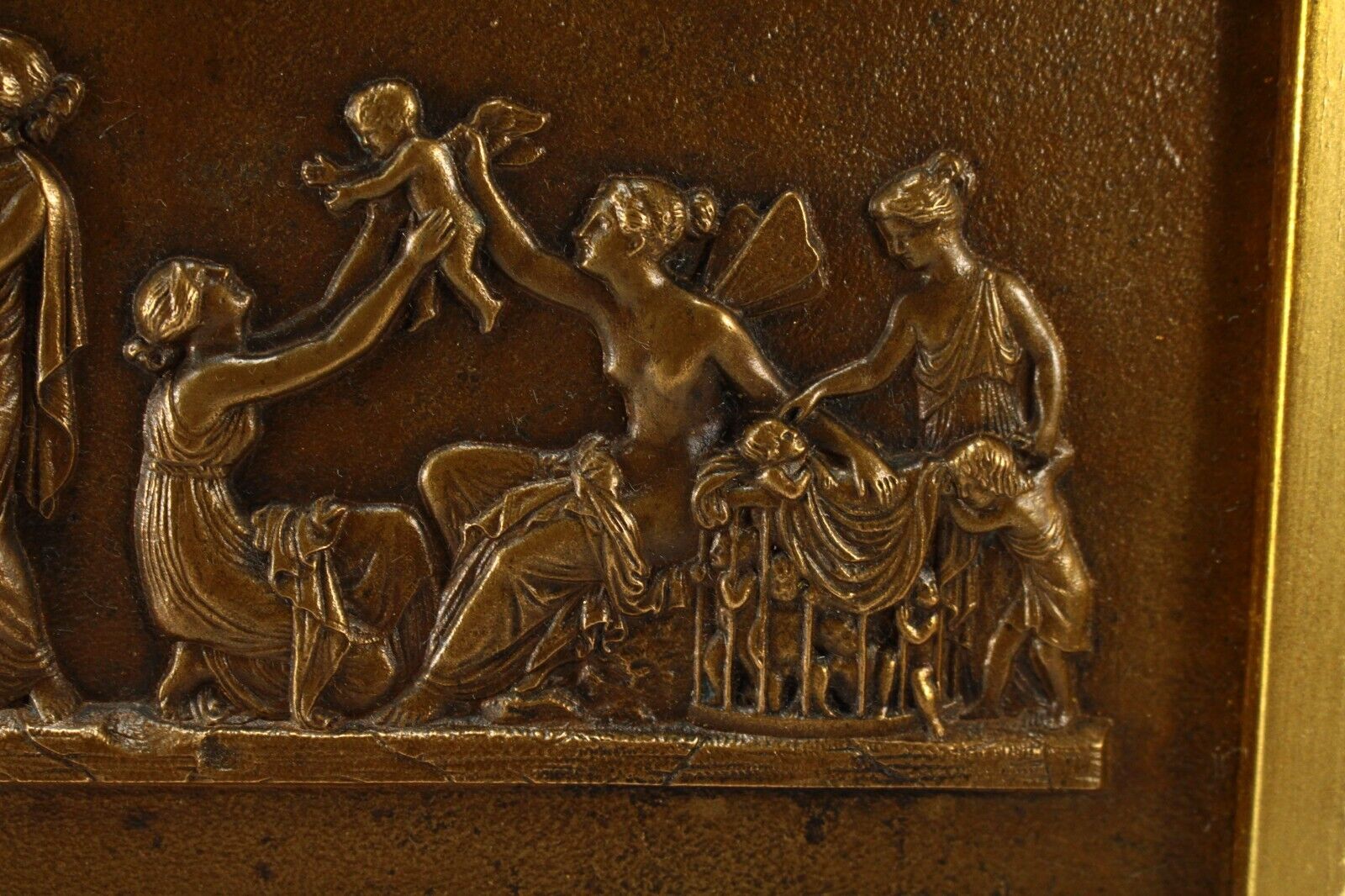 Bertel Thorvaldsen Bronze Plaque Neoclassical Scene Reproduction