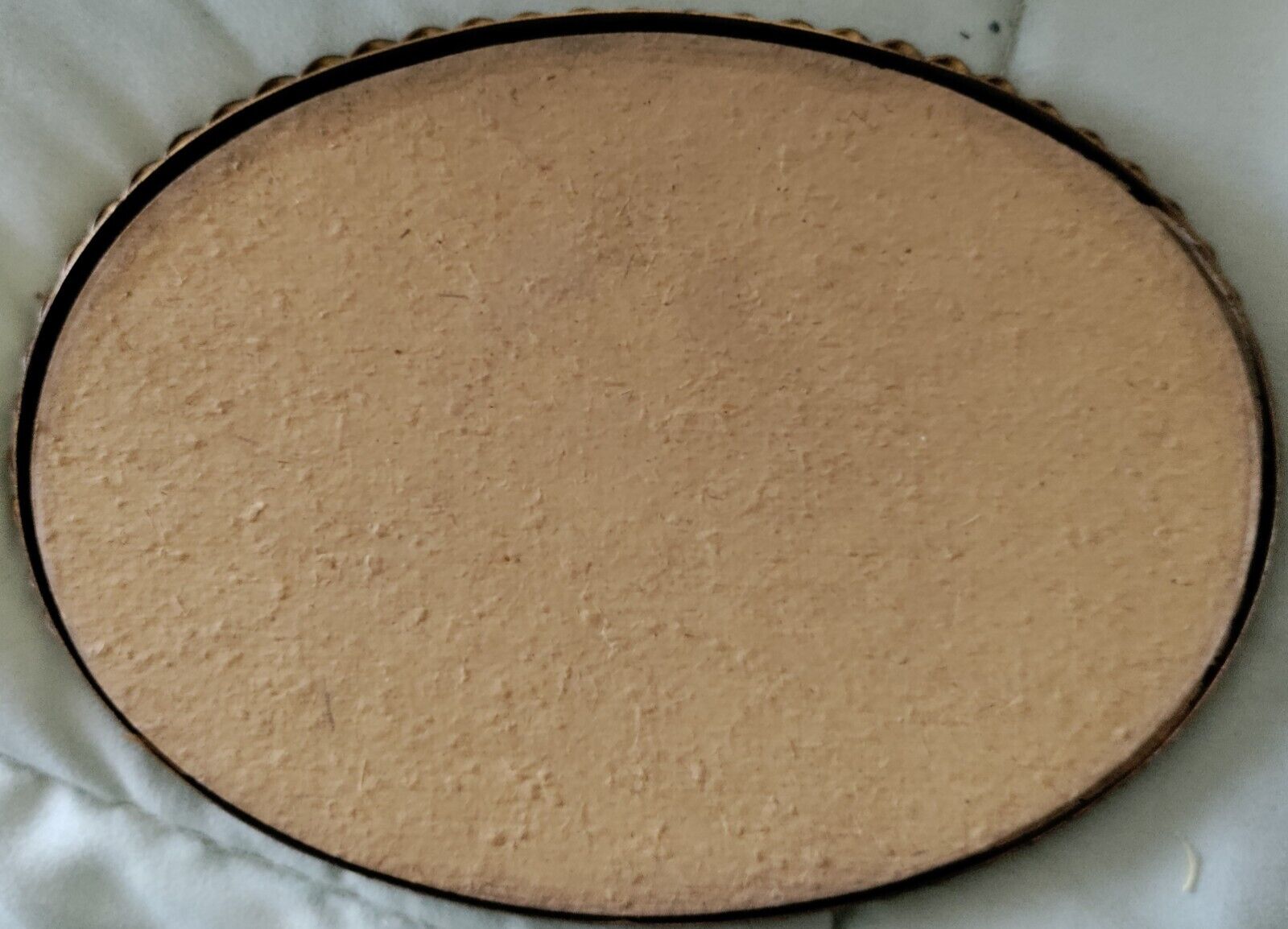 Antique Reverse Curved Glass Painting: White House circa 1800s