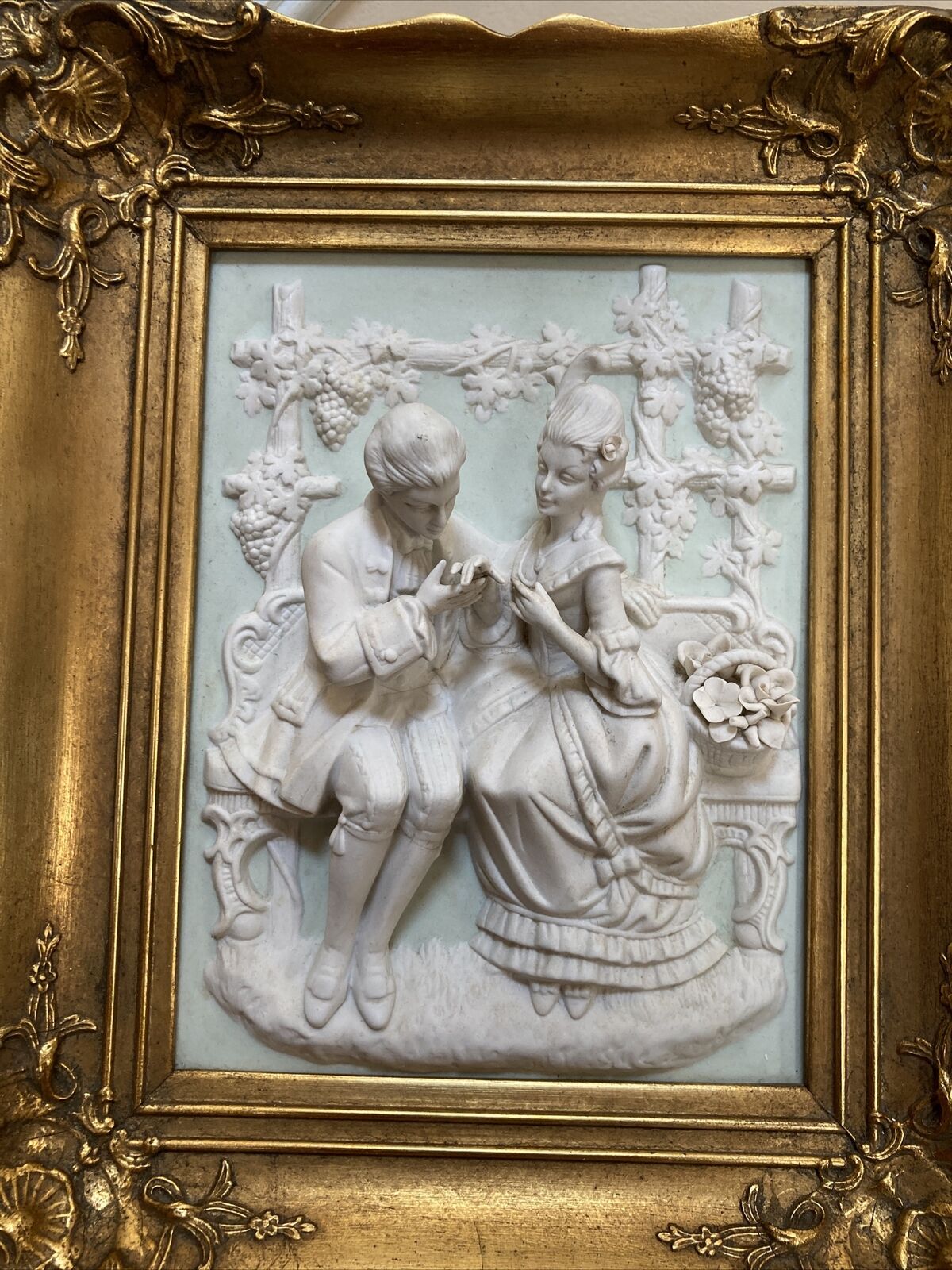 Meissen Art Scene - Castle Park Romance 1700's