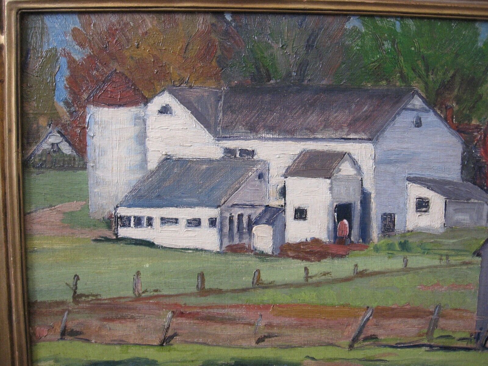 Carl Ringius oil painting from early 1900s farm