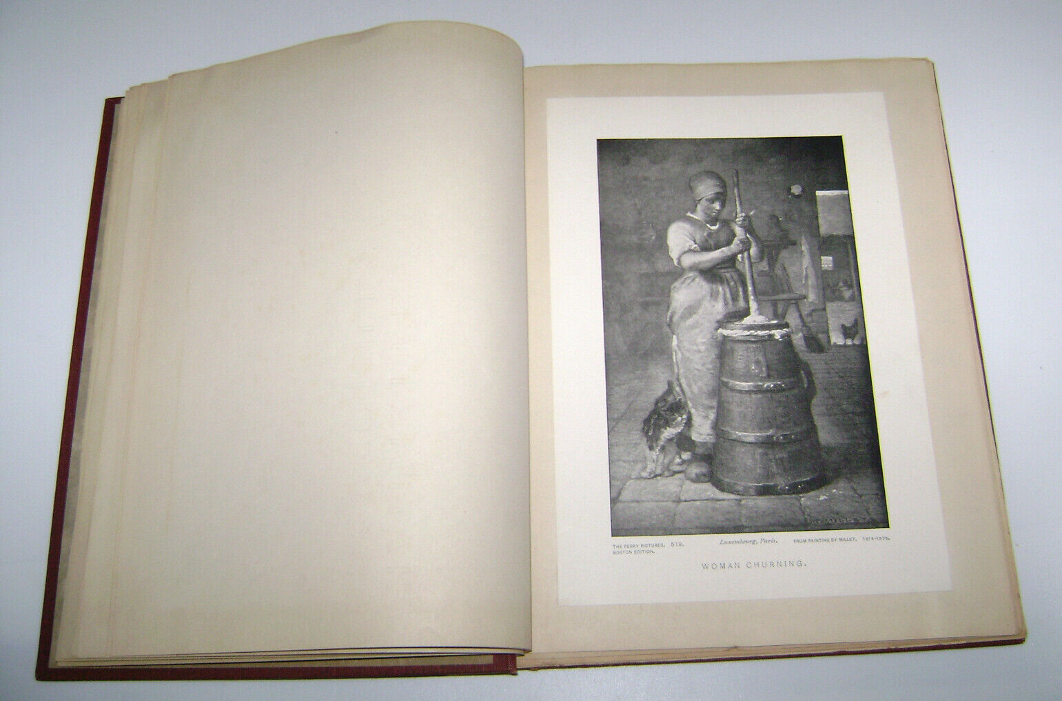 1930's Girl's Scrapbook with Famous Paintings Prints