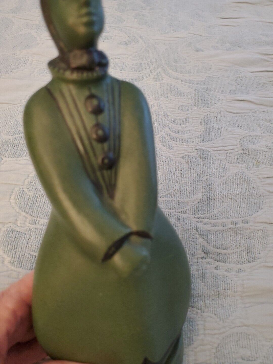 Georg Thylstrup Ipsens Enke Denmark Sculpture Basket Woman