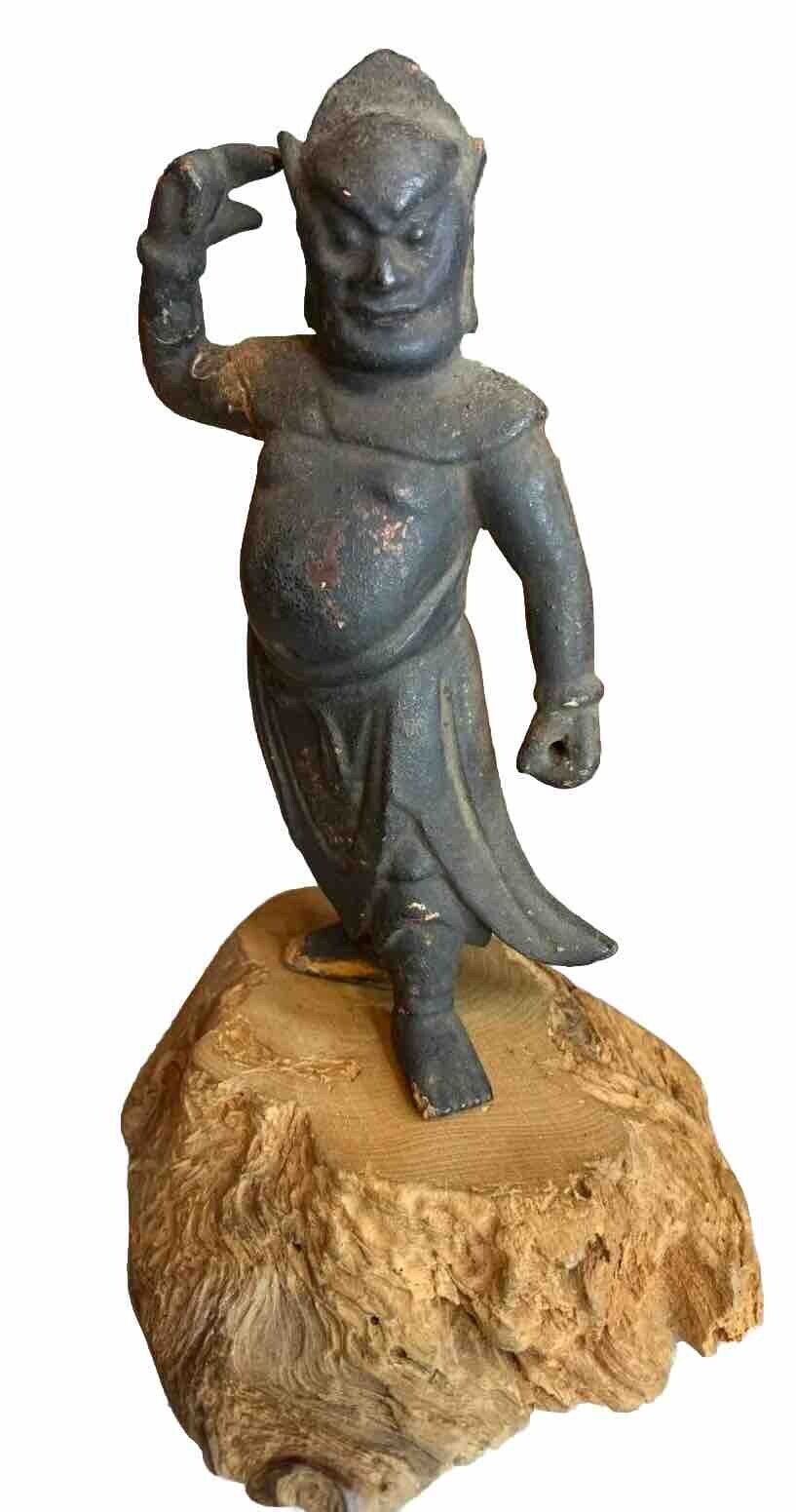 Japanese Wooden Buddha Fragment from the Muromachi Era