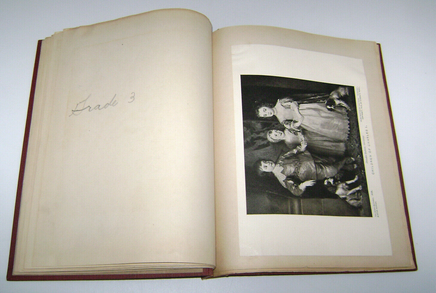 1930's Girl's Scrapbook with Famous Paintings Prints