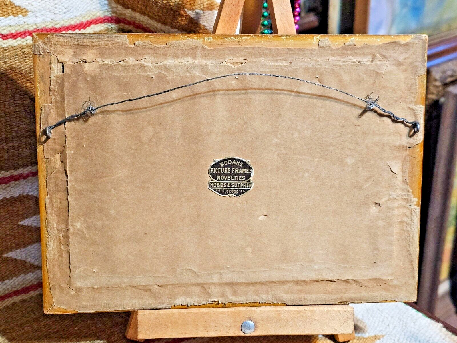 1900s Landscape Painting: Old House in Hills