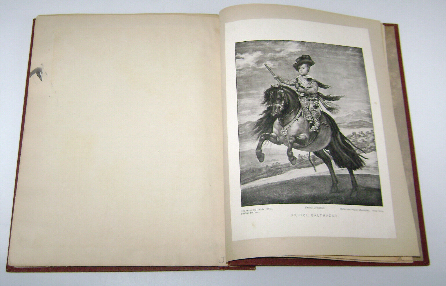1930's Girl's Scrapbook with Famous Paintings Prints