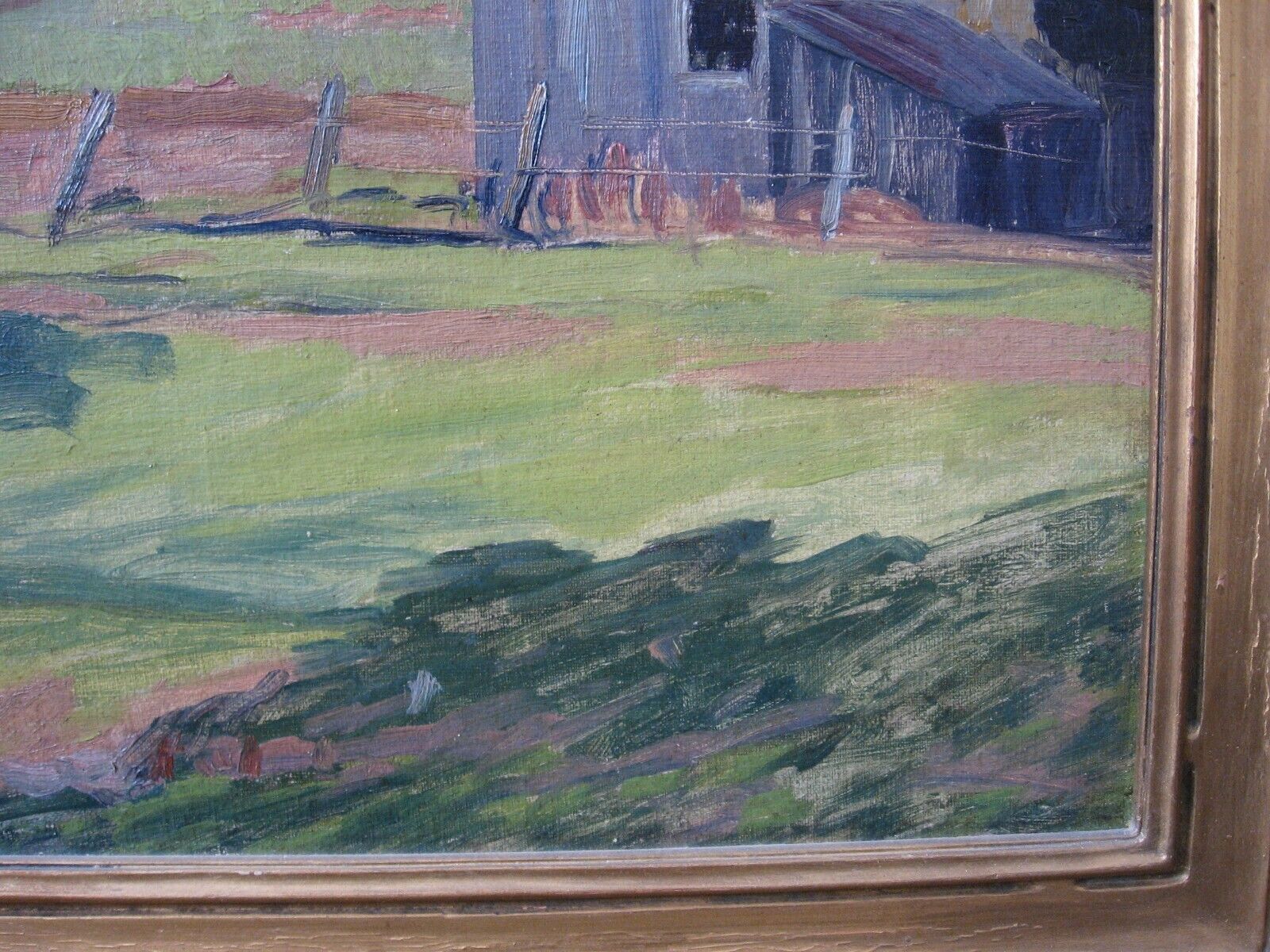 Carl Ringius oil painting from early 1900s farm