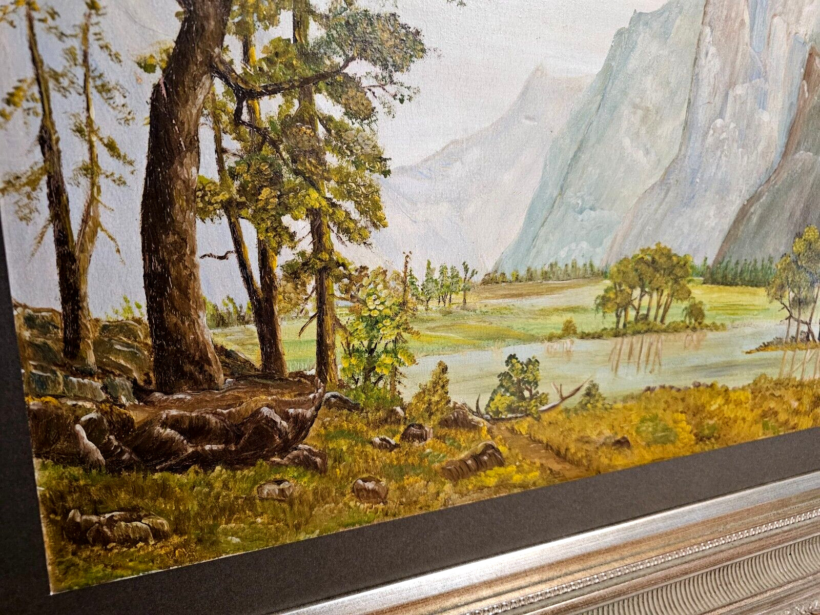 1900s O/B Landscape Painting - Smokey Mountains LONA H AKARD