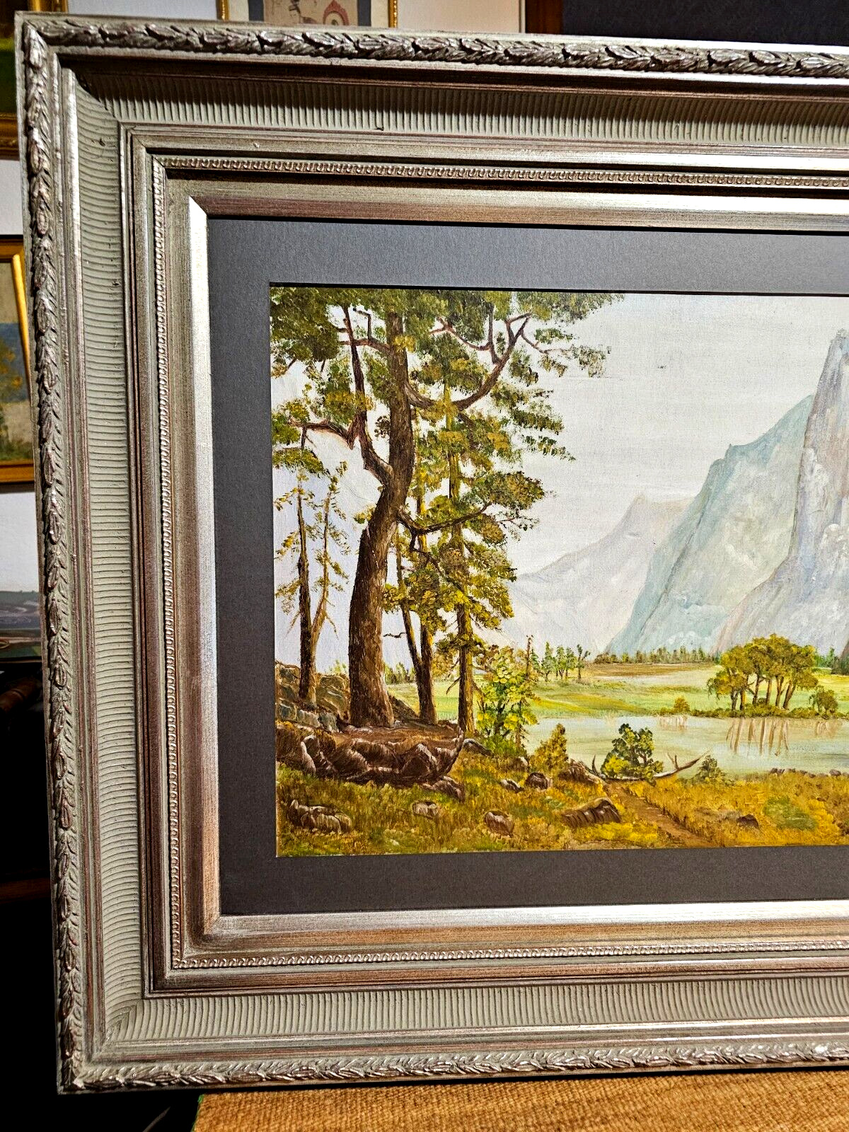 1900s O/B Landscape Painting - Smokey Mountains LONA H AKARD