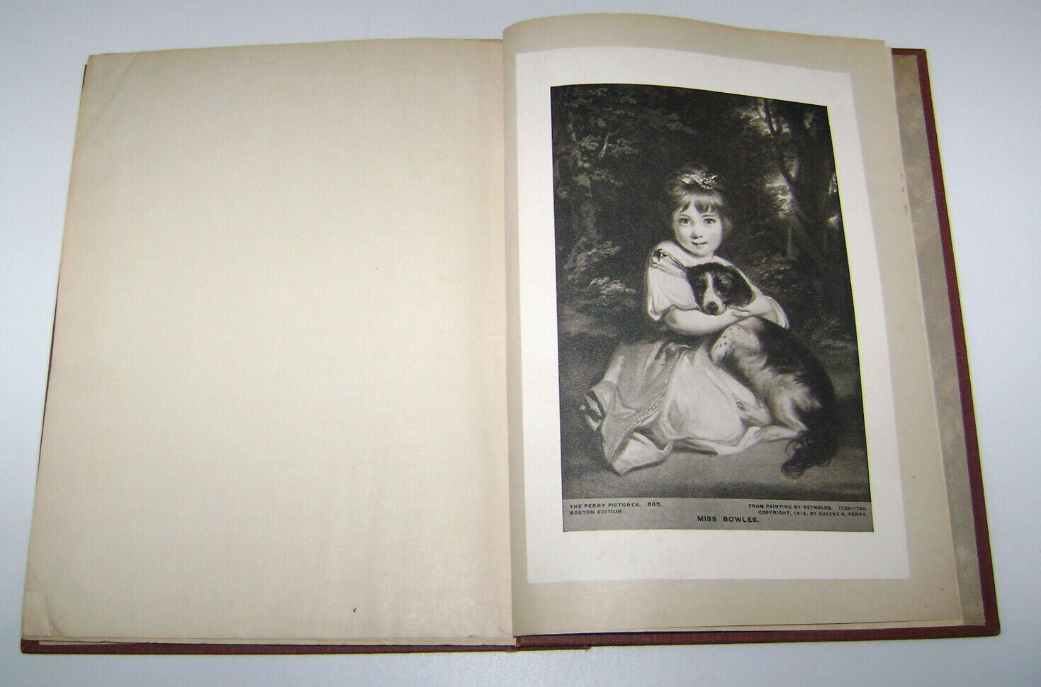 1930's Girl's Scrapbook with Famous Paintings Prints
