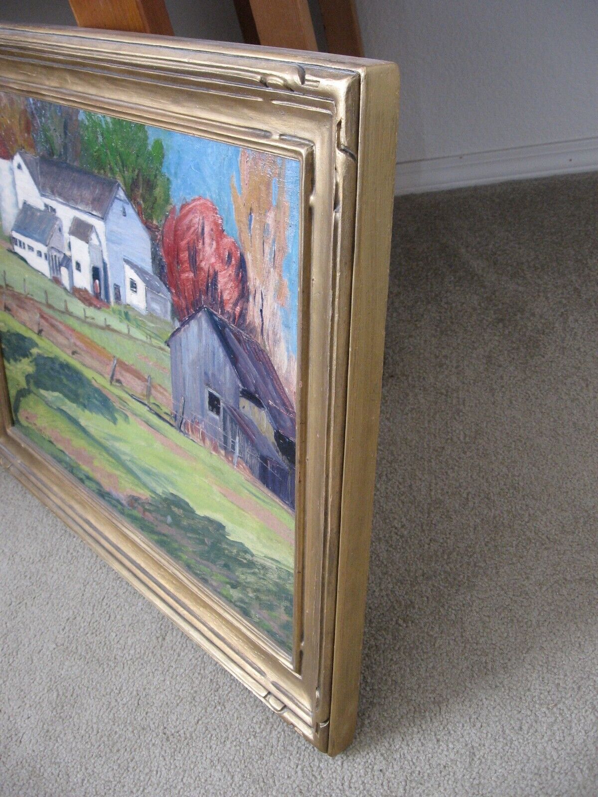 Carl Ringius oil painting from early 1900s farm