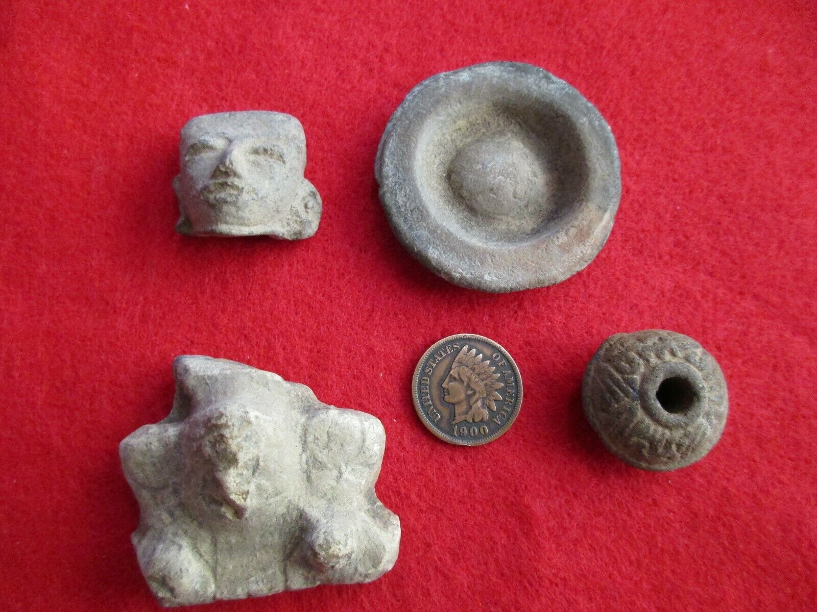 Authentic Aztec Terra Cotta Relics from 1500s