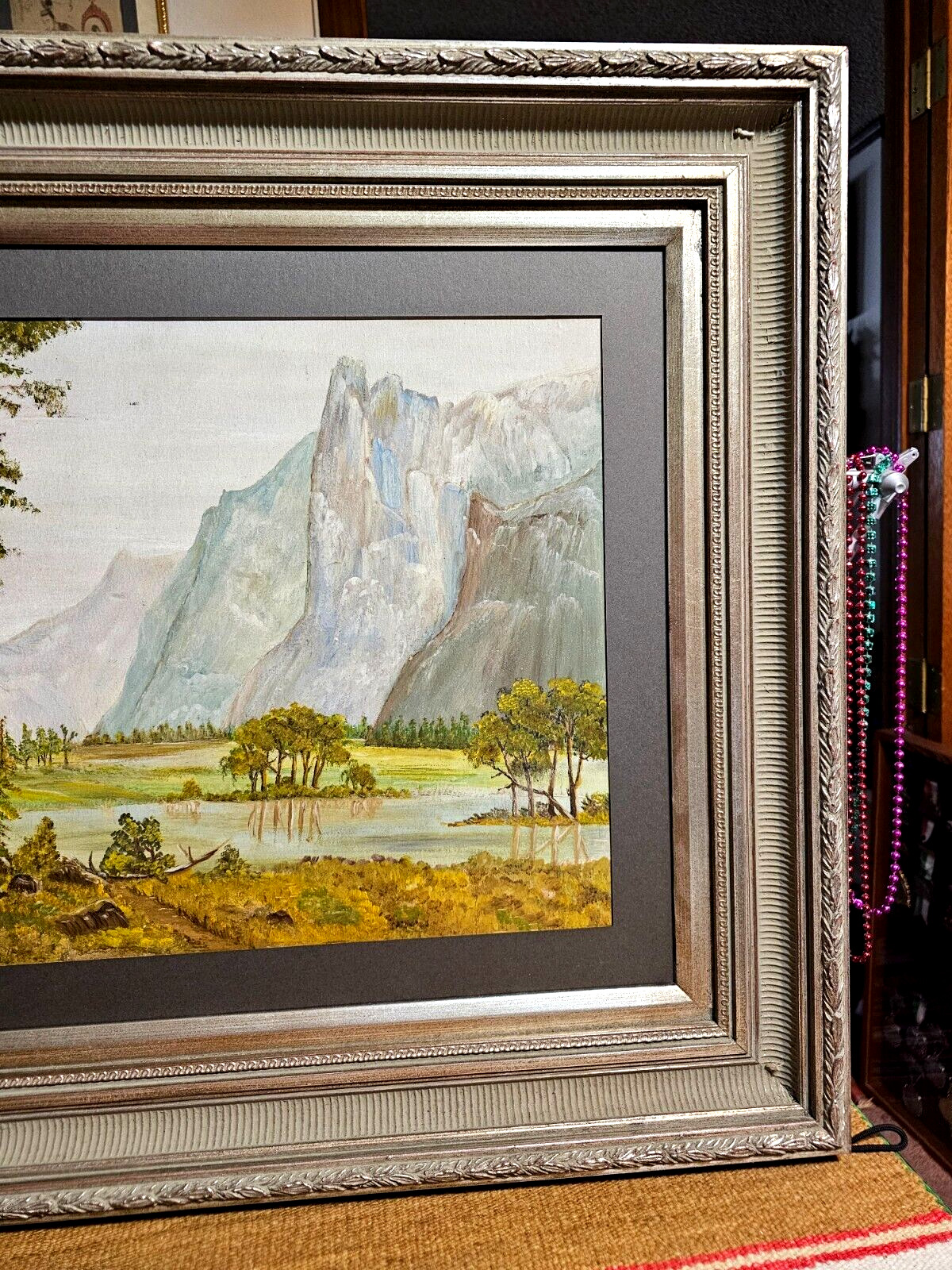 1900s O/B Landscape Painting - Smokey Mountains LONA H AKARD