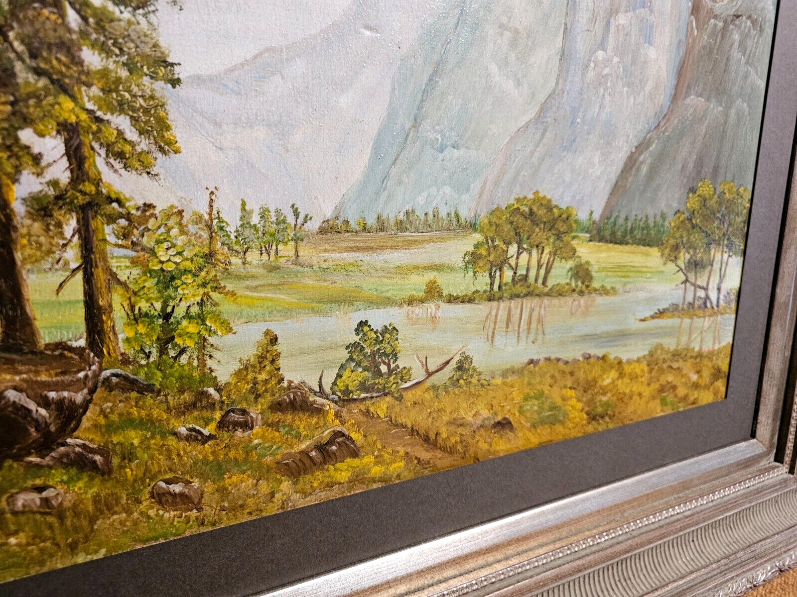 1900s O/B Landscape Painting - Smokey Mountains LONA H AKARD