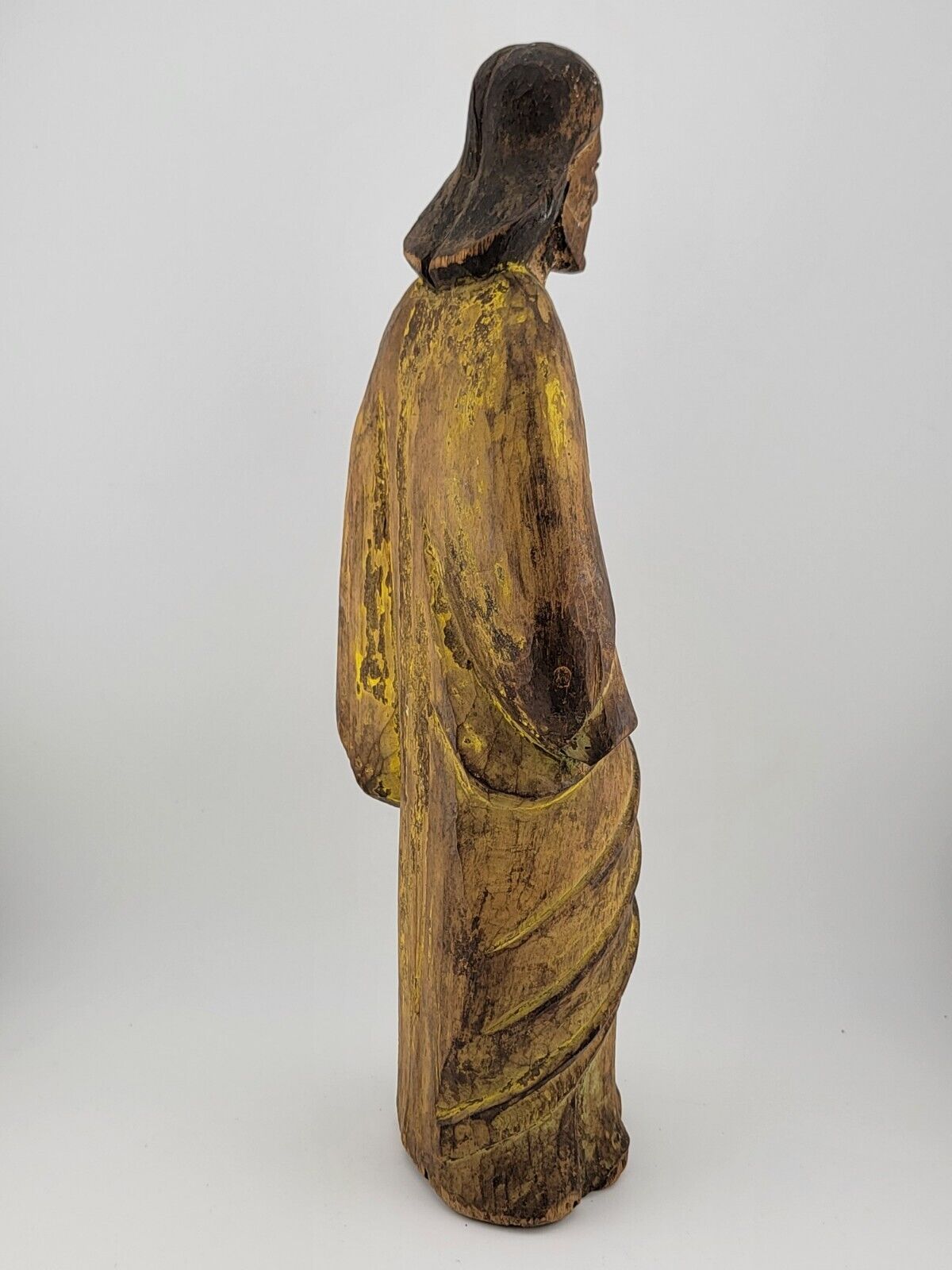 Religious Santos Jesus Sculpture from 1700s, Carved Wood