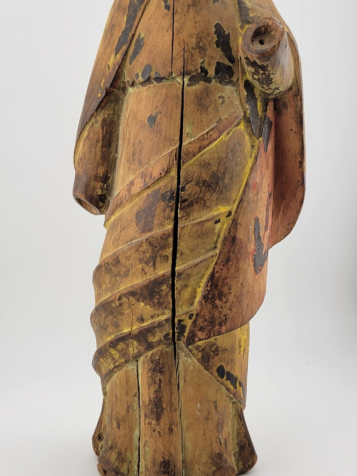 Religious Santos Jesus Sculpture from 1700s, Carved Wood
