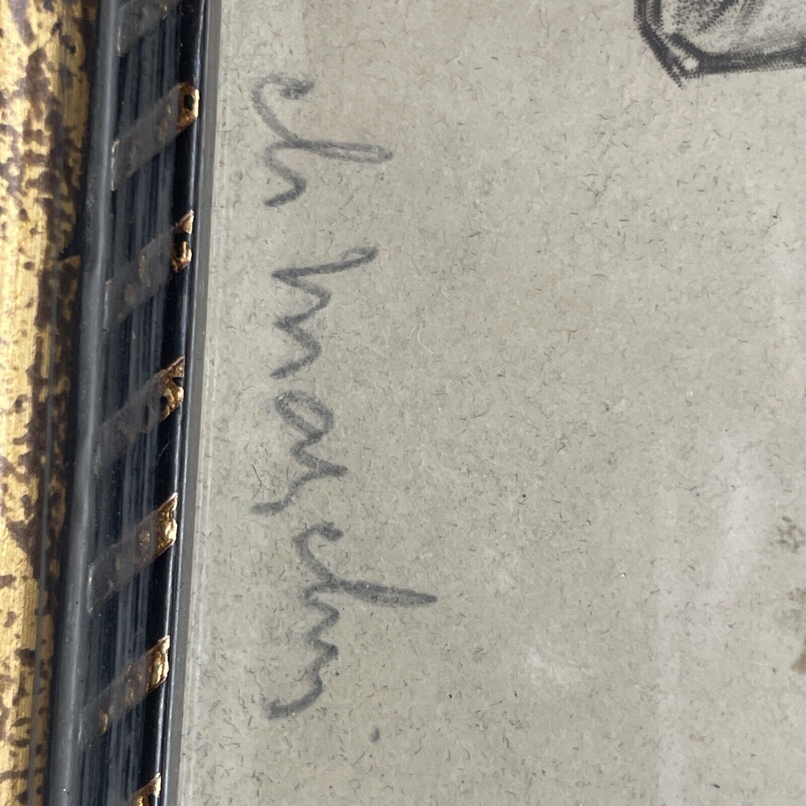 1900s Watercolor Portrait: French School Girl Ironing