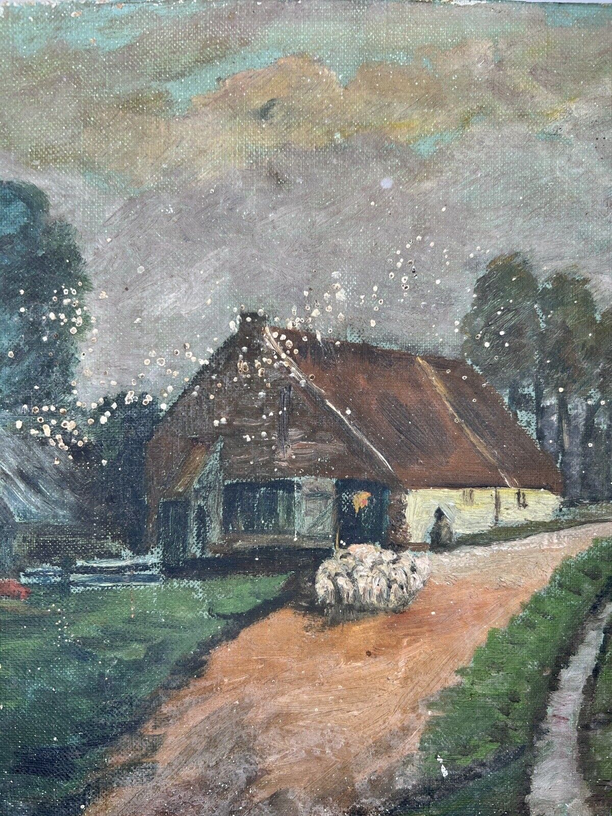 Early 1900's Vintage Farmhouse Painting