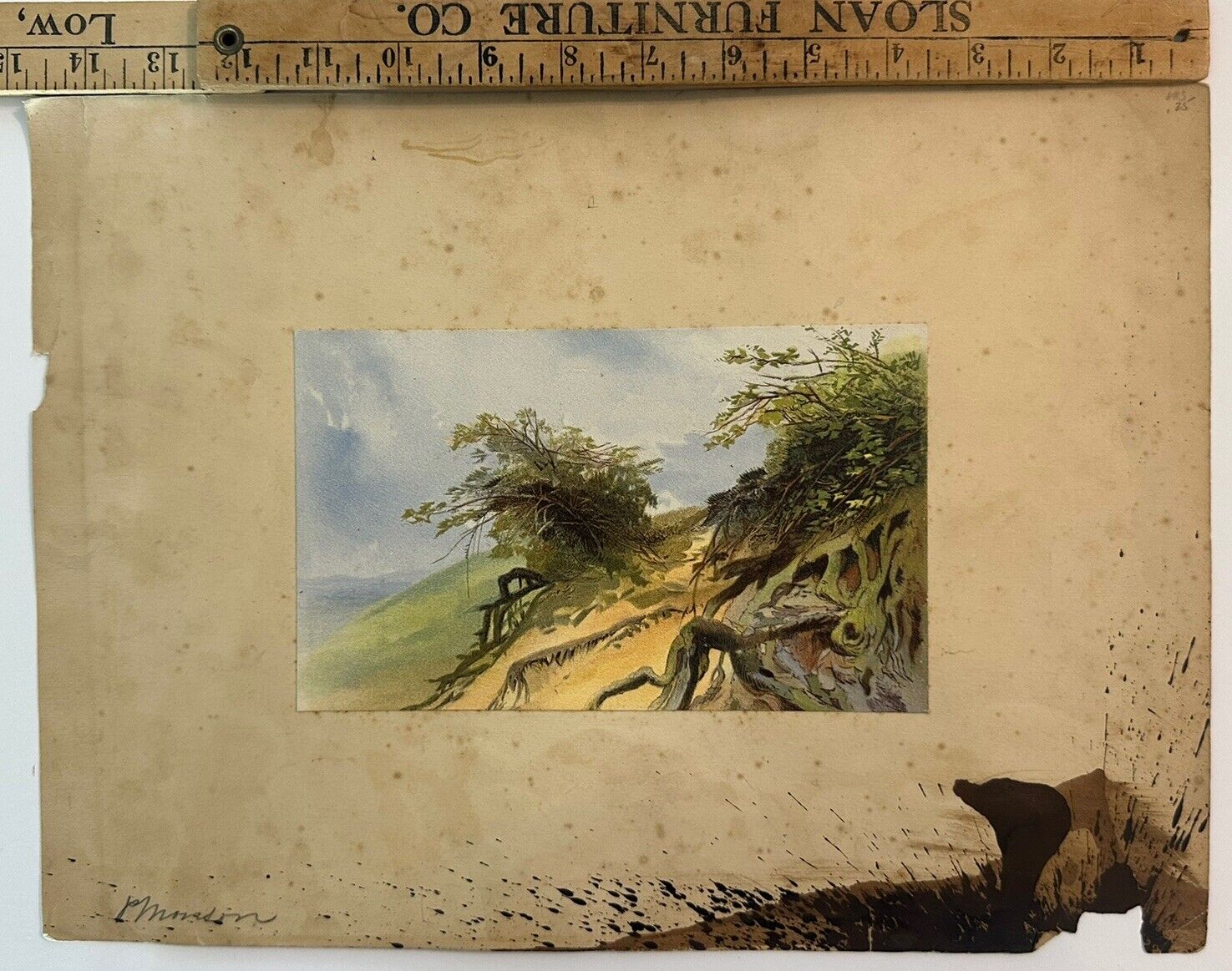 Antique Thomas Charles Leeson Rowbotham 1800s Water-Colour Ireland