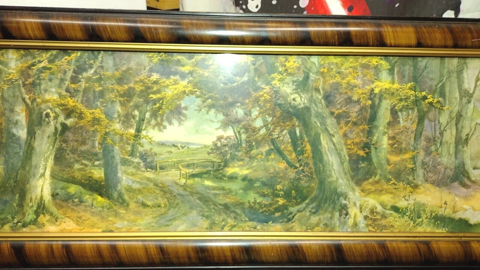 Anton Von Beust Signed Painting - 1900's Forest