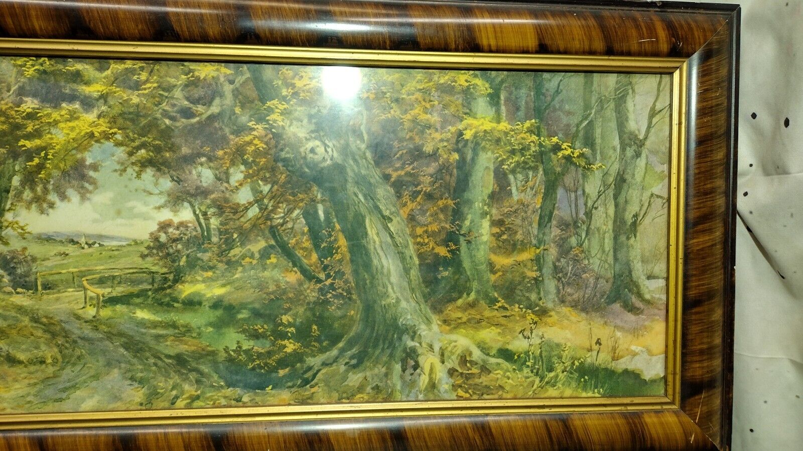 Anton Von Beust Signed Painting - 1900's Forest