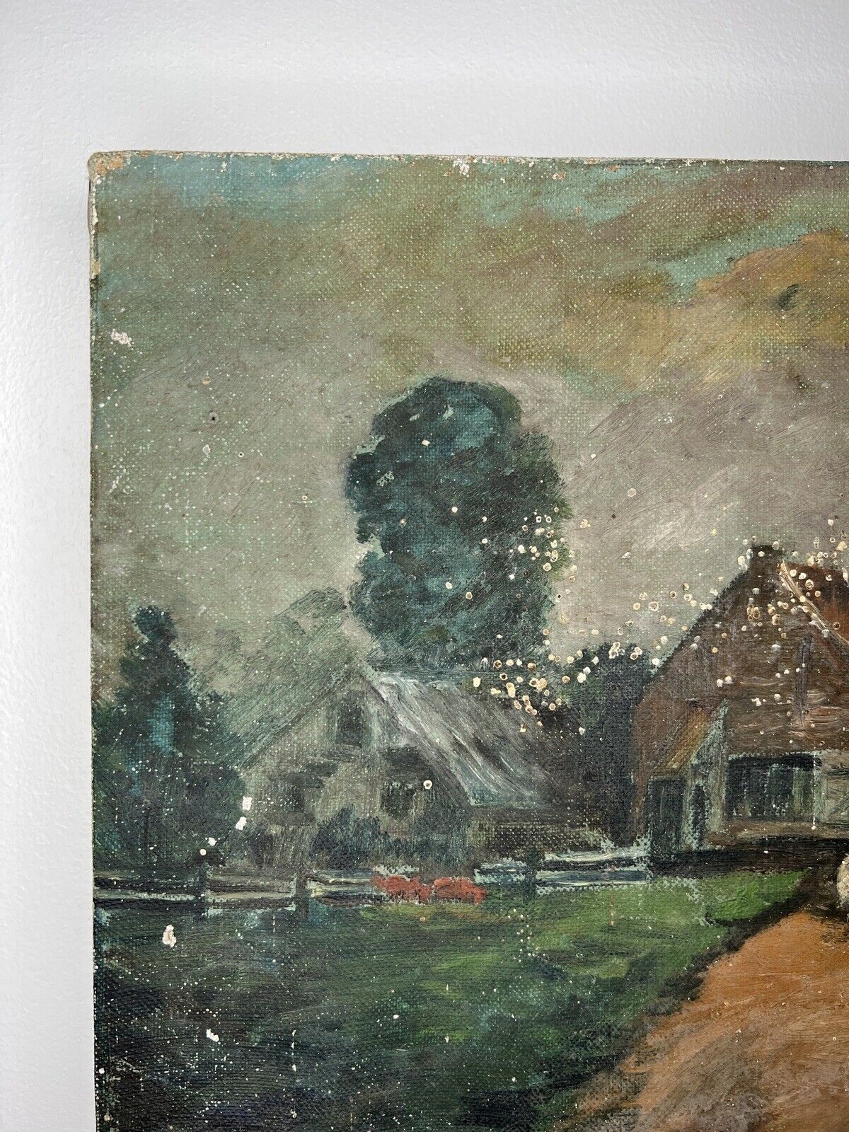 Early 1900's Vintage Farmhouse Painting