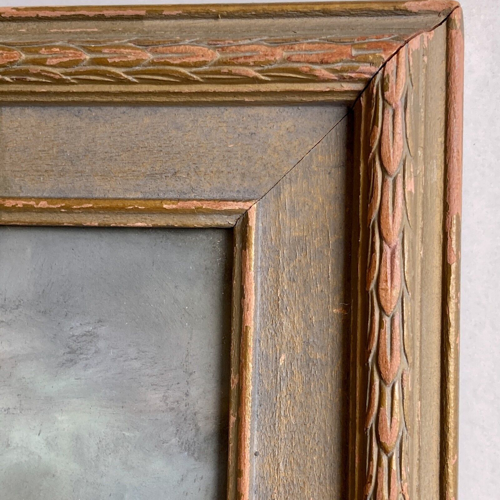 1900s California Pastel Plein Air Painting in Frame