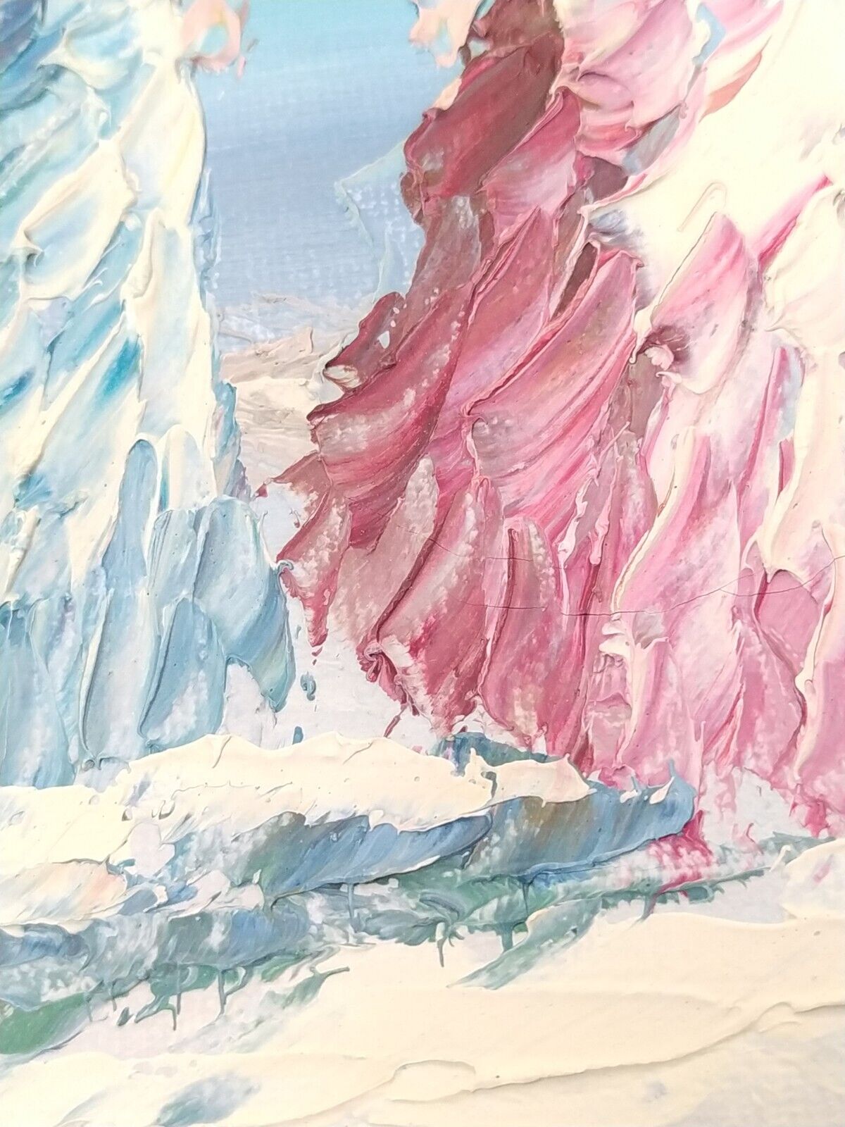 1900s Thomas Original Oil Painting Ladies Beach Scene