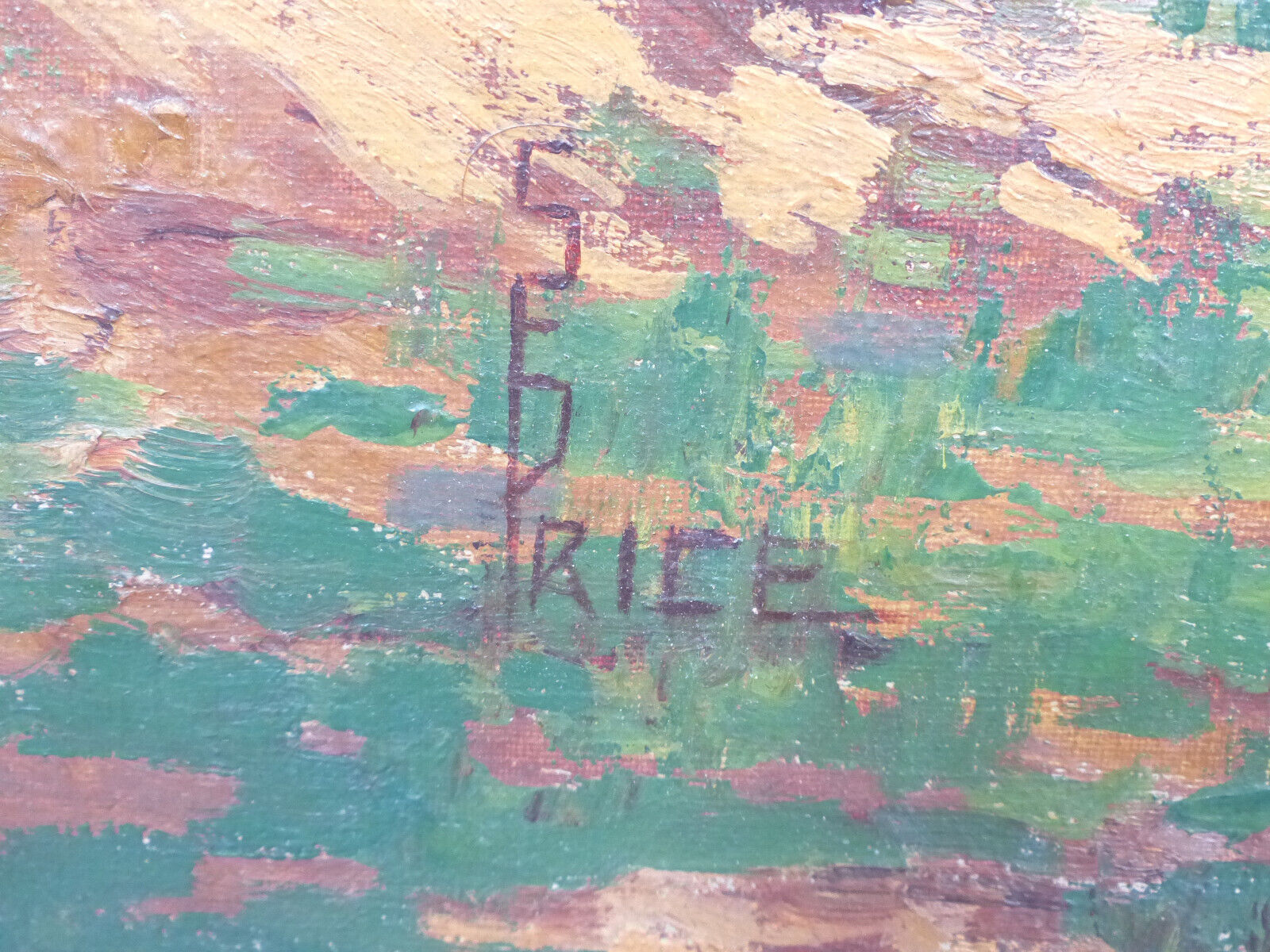 Impressionist Arts & Crafts Oil Painting from 1900's