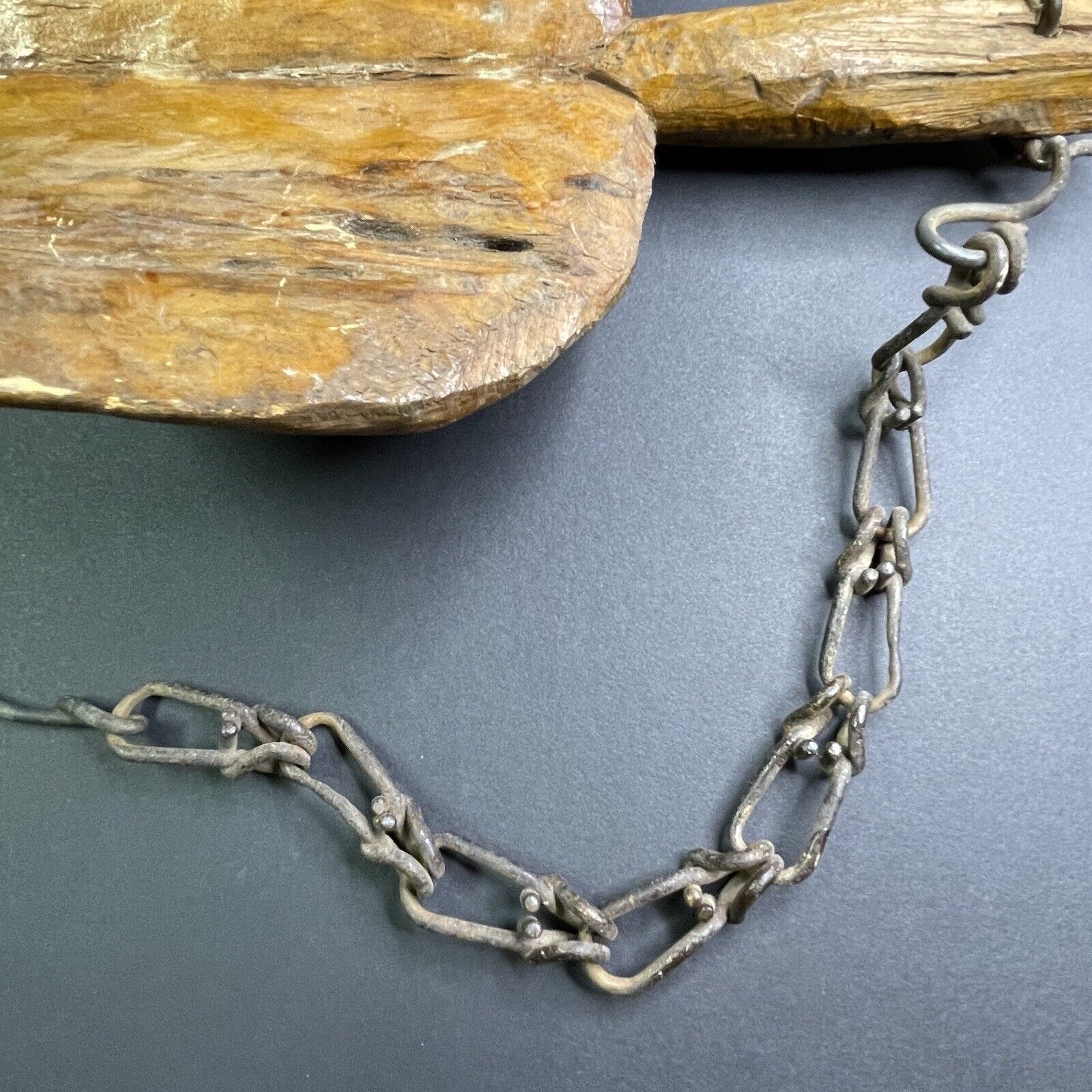 1700s Hand-Carved Milkmaid Shoulder Yoke Harness