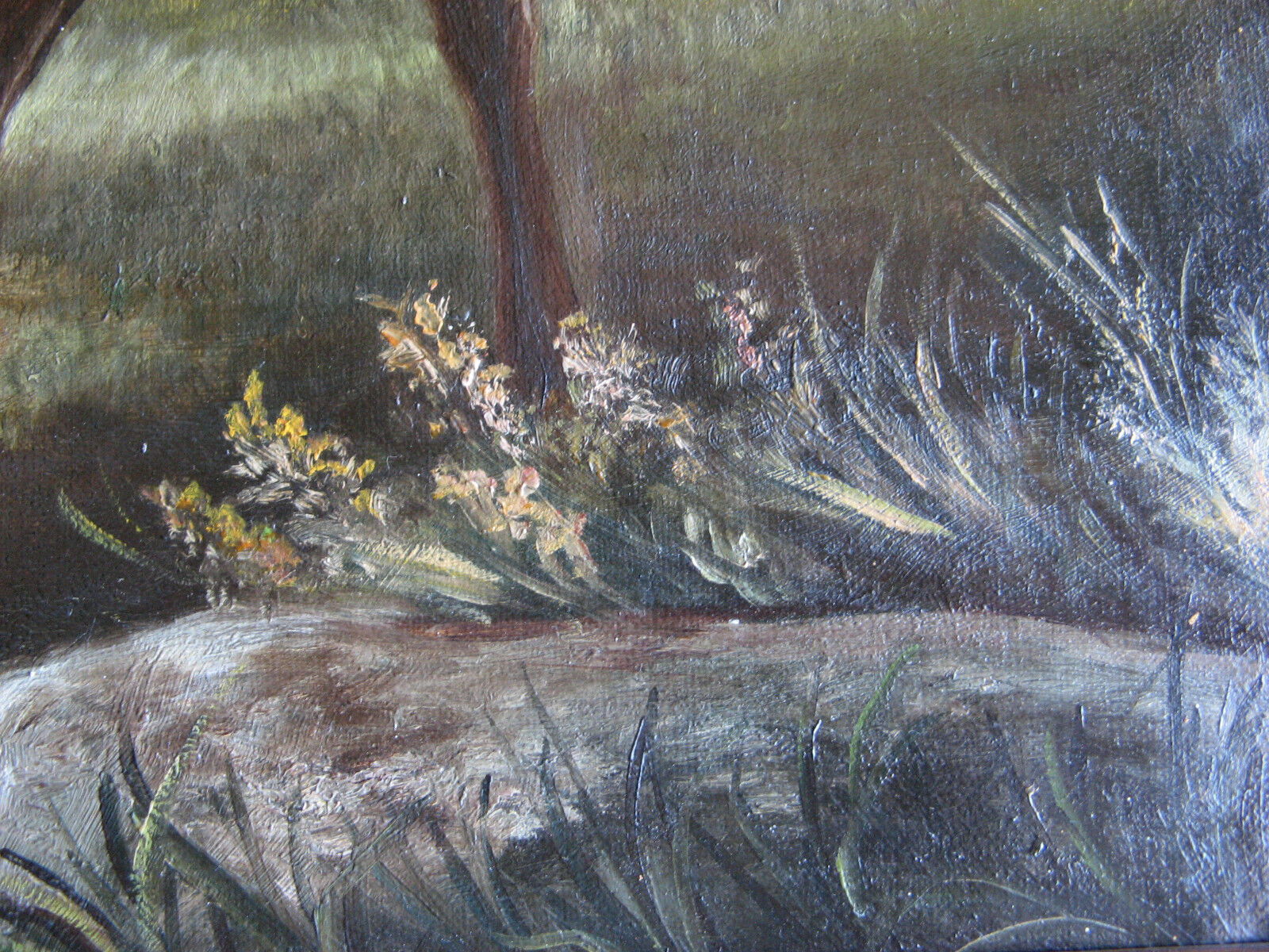 1900s Oil Painting: Elk & Ptarmigan, Three Sisters Mtns