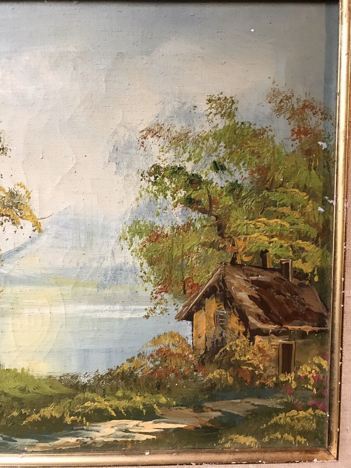 Vintage Landscape Painting by Artist Lyons - 16x12