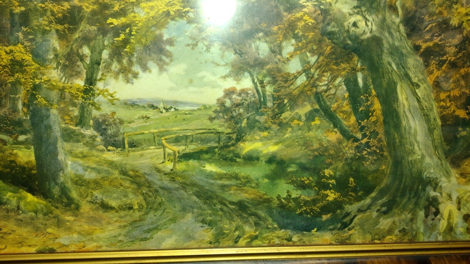 Anton Von Beust Signed Painting - 1900's Forest