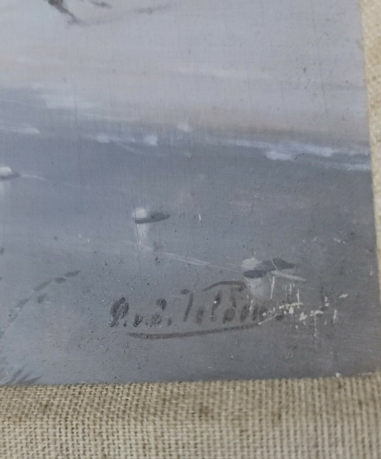 Pair of Antique Connecticut Paintings in Continental Style