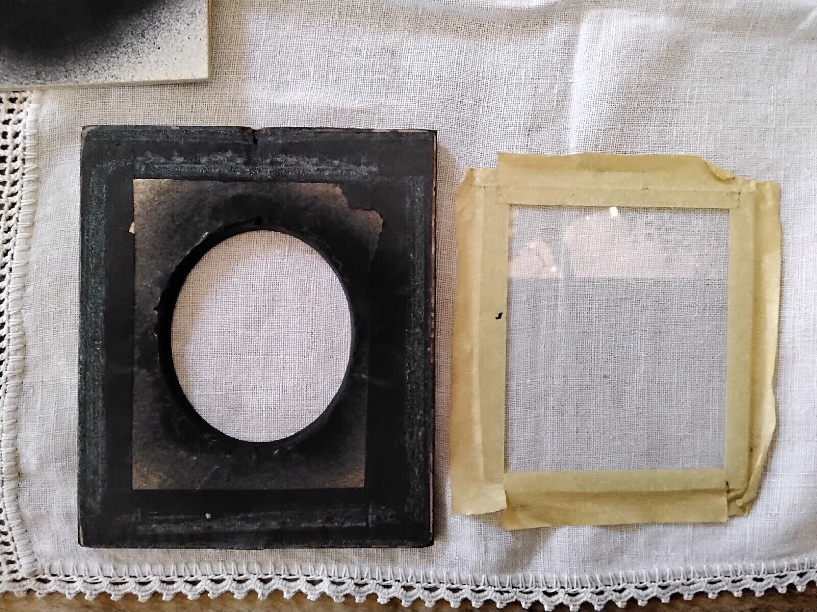 1800s Antique Miniature Portrait Painting