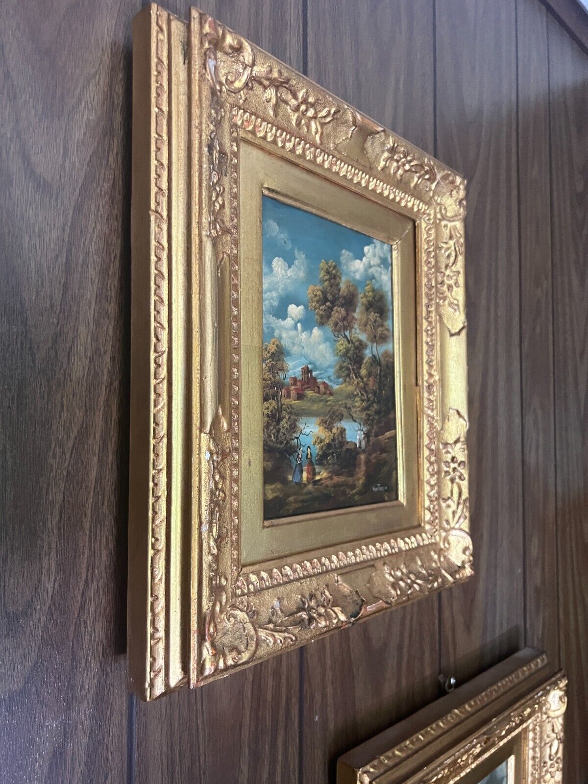 Pair of Original Otto Van Thoren Oil Paintings, 1800s