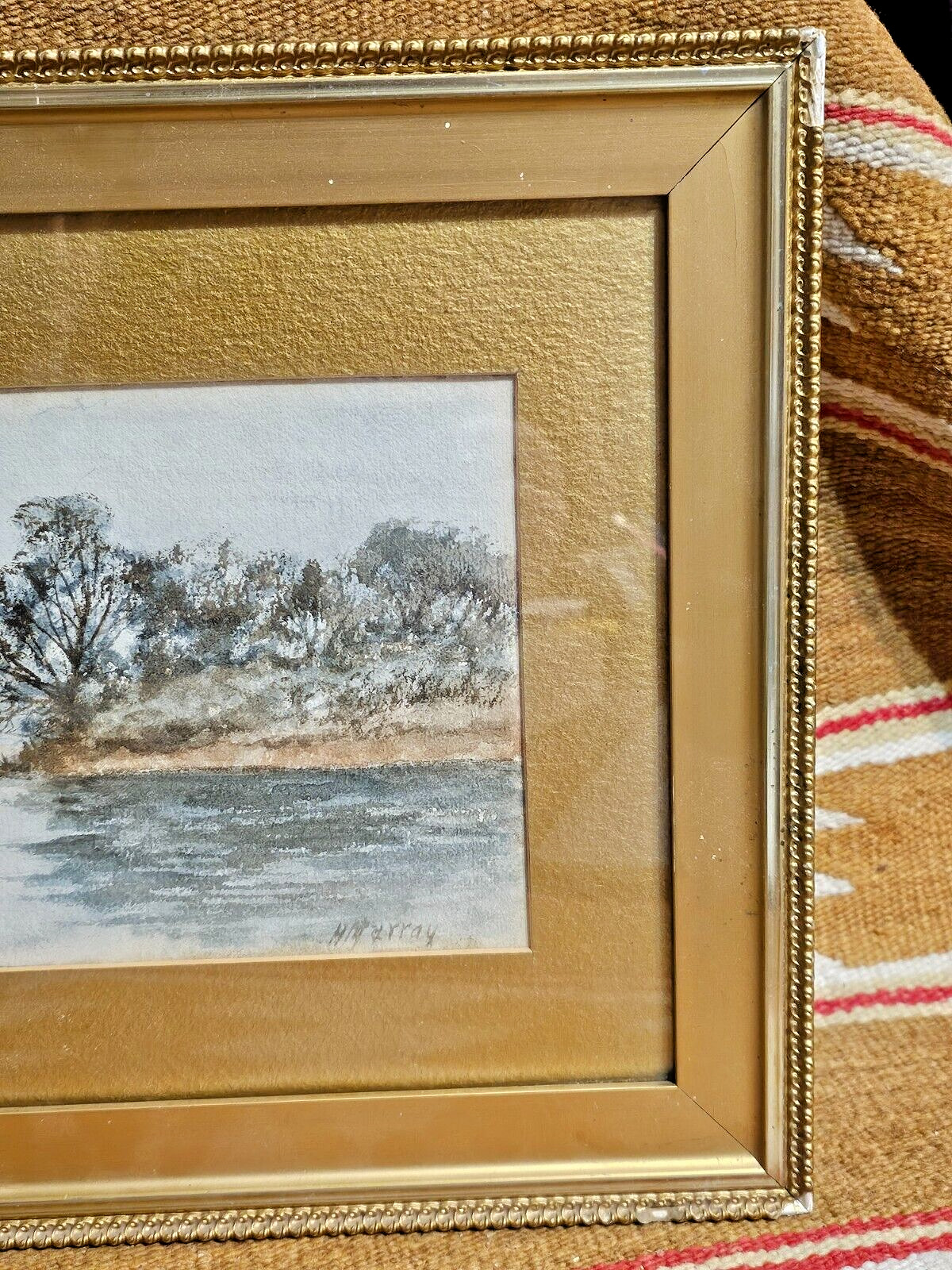 ca1900s Watercolor Landscape Painting by H Murray
